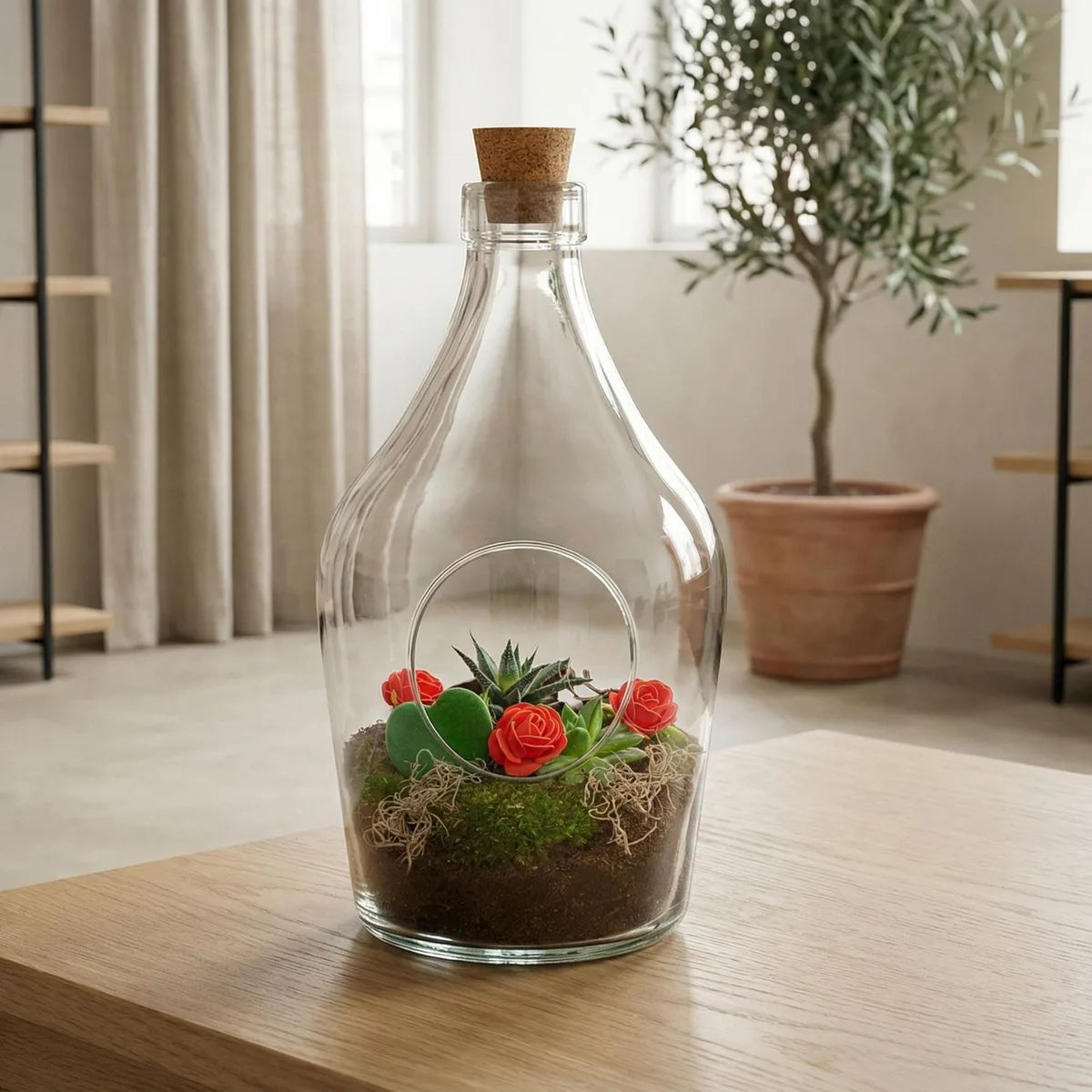 Liebe in der Flasche – DIY Terrarium Geschenkset