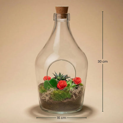 Liebe in der Flasche – DIY Terrarium Geschenkset