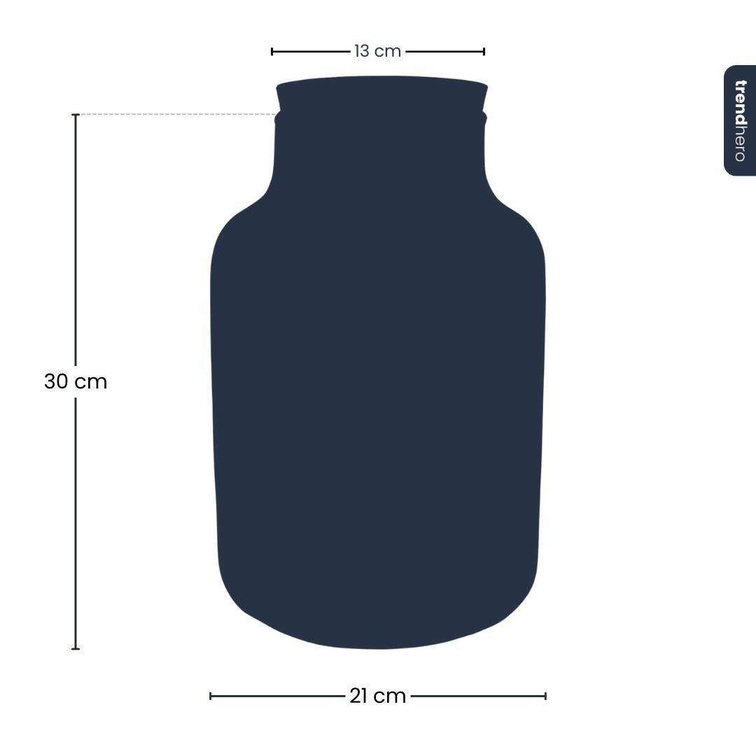 Terrarium fles met verlichting - Milky - Ø 21 cm ↑ 30 cm - G.u.G. Gartenwelt