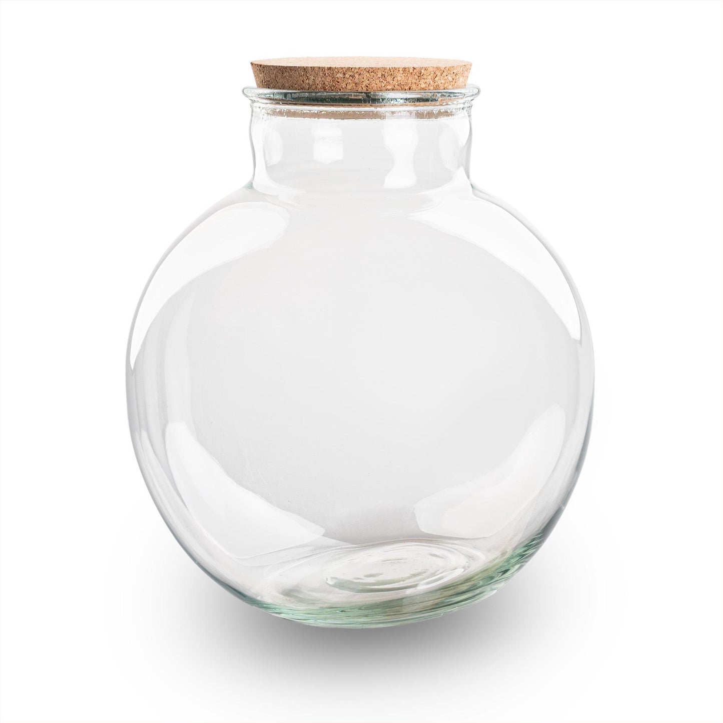 Terrarium fles met kurk - Bolder Bob - Ø 30 cm ↑ 31 cm - Zonder LED-kurk - G.u.G. Gartenwelt