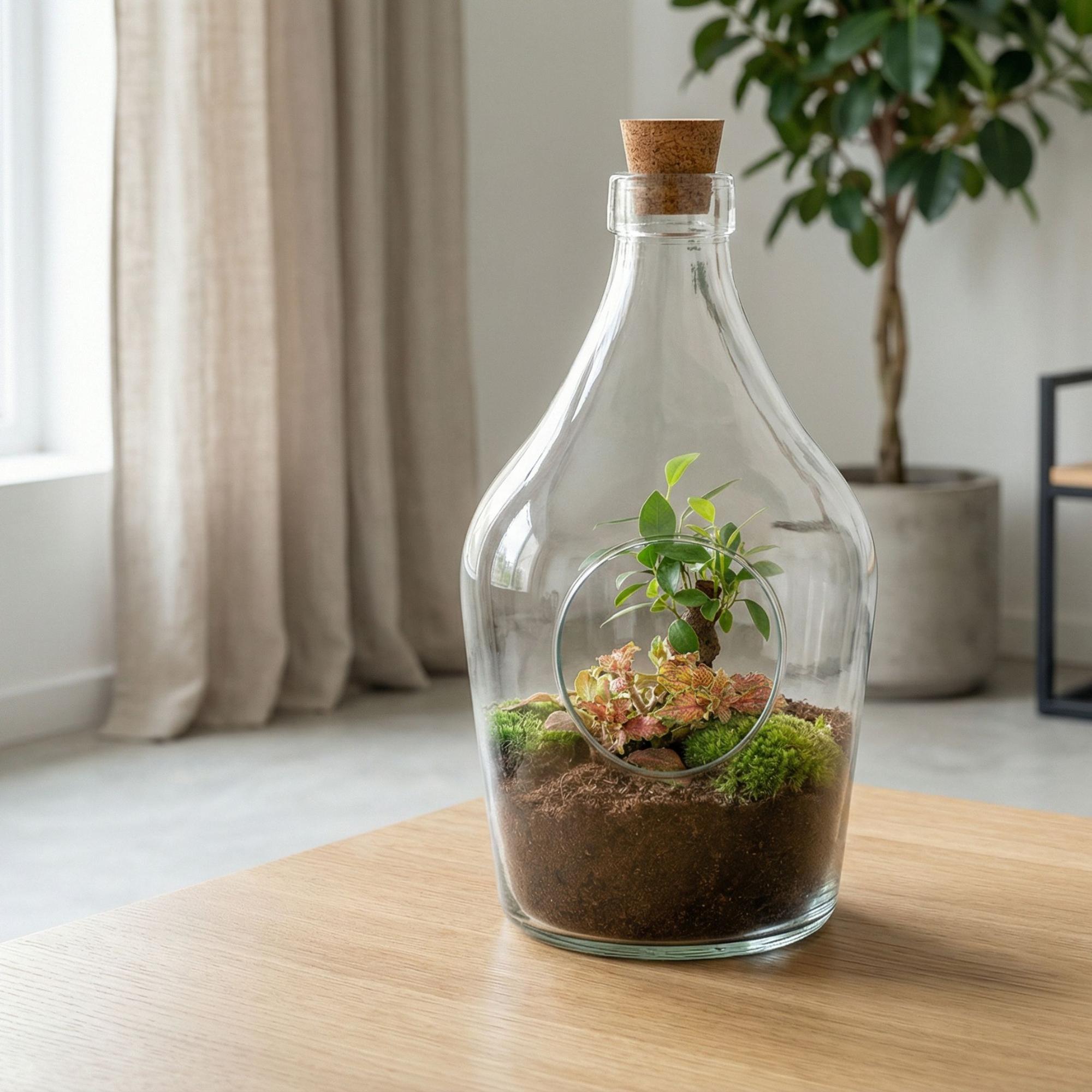 Offenes Terrarium John – Natürliches Grün für Ihr Zuhause