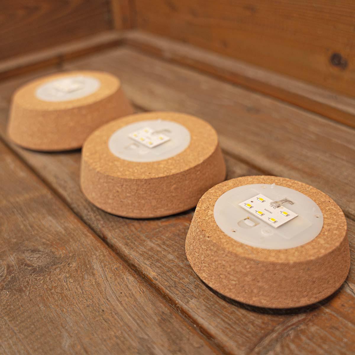 LED‑Korken S 10,3×9×2,7 cm – kabellose LED‑Lampe für Terrarien