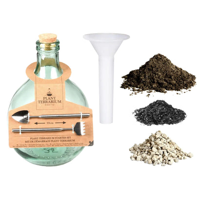 DIY Pflanzenterrarium-Set 5L - Erschaffe dein eigenes geschlossenes Ökosystem | In Geschenkbox