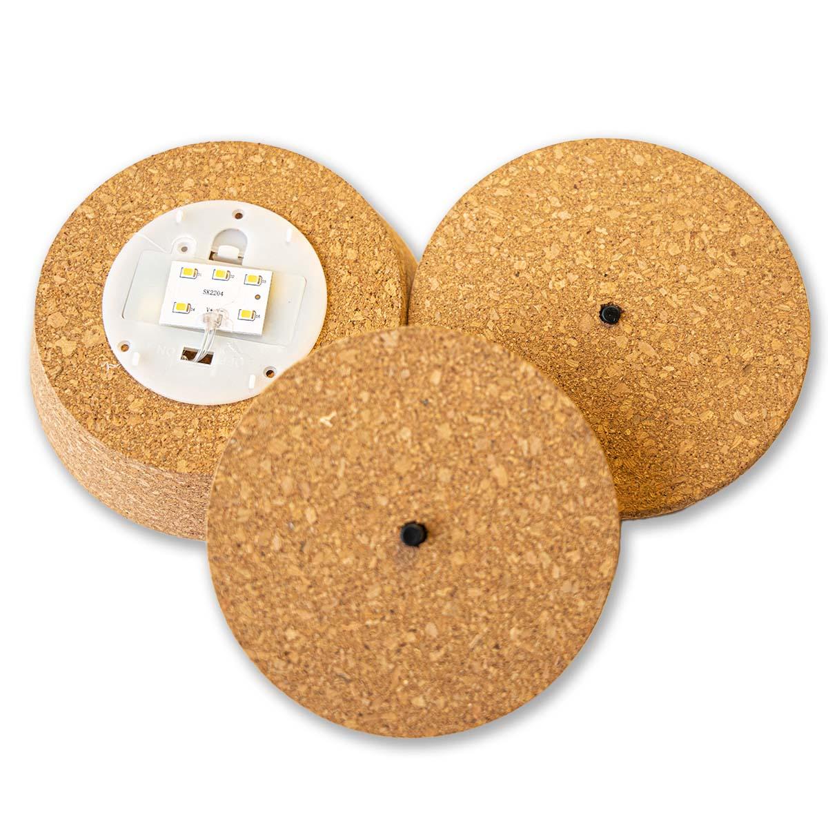 LED‑Korken S 10,3×9×2,7 cm – kabellose LED‑Lampe für Terrarien