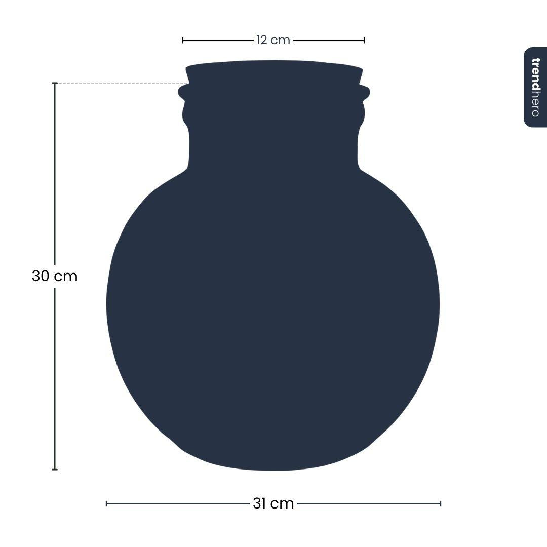 Terrarium fles met kurk - Bolder Bob - Ø 30 cm ↑ 31 cm - Zonder LED-kurk - G.u.G. Gartenwelt