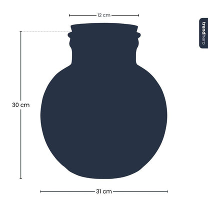 Terrarium fles met kurk - Bolder Bob - Ø 30 cm ↑ 31 cm - Zonder LED-kurk - G.u.G. Gartenwelt